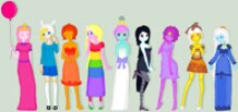 Girls of Adventure time
