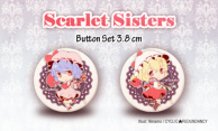 Scarlet Sisters - button set