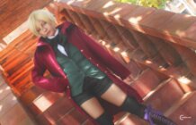 Vaynard Darkhearth cosplaying Alois Trancy of Black Butler