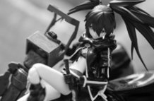 Black and White Rock Shooter by HunterXv2