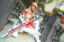 Meg cosplaying Asuna of SAO