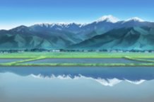 Mountains & Rice Fields