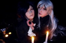 Vampire family on Halloween