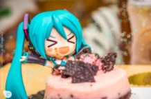 Miku-chan Enjoying Cake