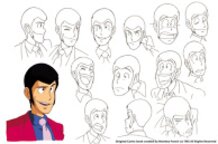 Setelan karakter:Lupin The Third(Ekspresi wajah1)