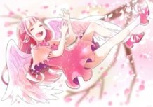 A cherry-blossom girl