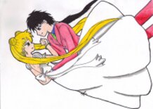 Kou Seiya and  Tsukino Usagi