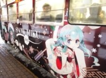 Hatsune Miku tram (2013 ver.) @Sapporo