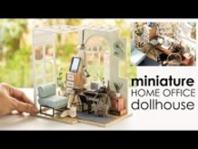 DIY Miniature Dollhouse - Minimalist Home Office Room | Lightake.com