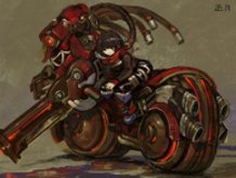 Old Assault-Type Motorcycle Jintuki