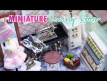 DIY Miniature Sewing Room - Customizing Old Dollhouse Room