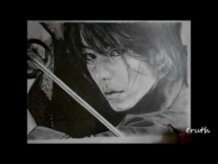 Rorouni Kenshin : Takeru Sato Pencil Drawing by eRuth