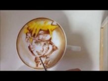 NARUTO latte art