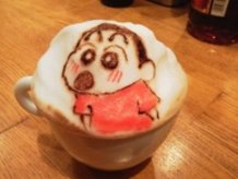 3D Latte Art Crayon Shin-chan