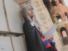 Kyo cosplaying Sion Astal of Legend of Legendary Heroes during XM3 