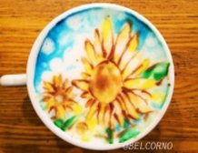 Latte Art [Sunflowers]