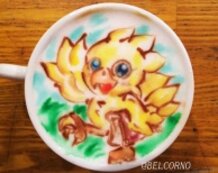 Latte Art [Chocobo] Final Fantasy