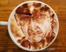 Latte Art [Old Snake] Metal Gear Solid