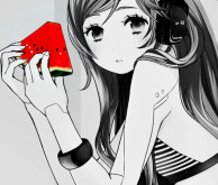 Anime girl Watermelon