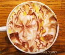 Latte Art [Liquid Snake] @Metal Gear Solid