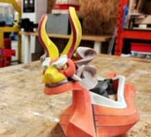 3D printed full color King of Red Lions