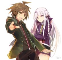 Naegi and Kirigiri