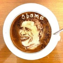 Obama and Romney Latte Art!