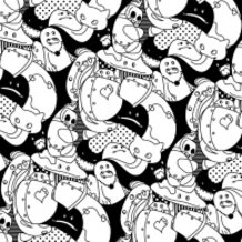 Partygraph Monster Pattern