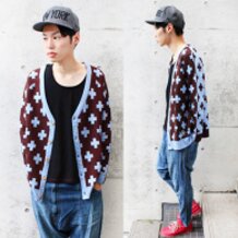 JYUJI-ME / Homie Knit Cardigan [DOROHEDORO]