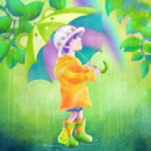 Chibi Trafalgar Law in rainy day♡