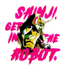 SHINJI GET IN THE ROBOT