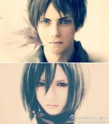 Epic Mikasa & Eren Cosplay. *^*
