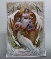 ３D　decoupage Engel Flora