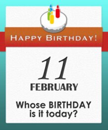 Whose BIRTHDAY is it today?