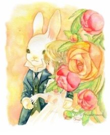 A lovely bride of rabbit