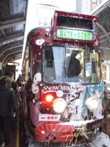 Hatsune Miku tram (2013 ver.) @Sapporo
