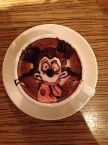 latte art~Halloween Mickey~