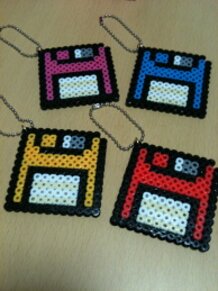 perlerbeads Floppy disk