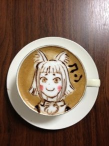 latte art~fox girl~