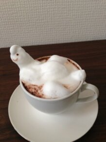 latte art~dinosaur~