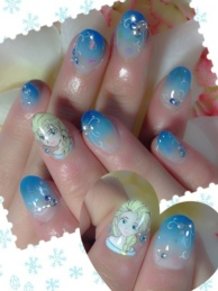 Frozen - Elsa Nails