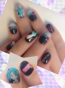 Hatsune Miku Nails