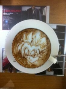 DRAGON BALL Latte art!