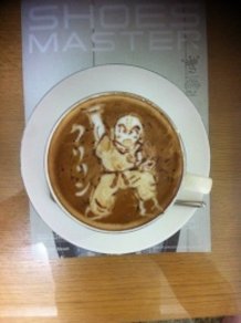 DRAGON BALL Latte art!