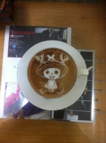 ONE PIECE Latte art!