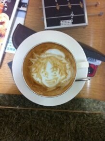 ONE PIECE Latte art!