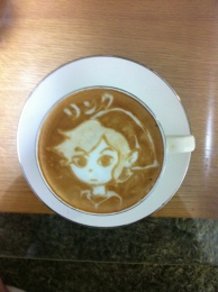 Nintendo characters Latte art!