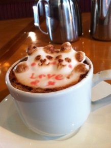 3D-latte art panda