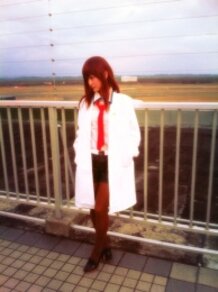 Steins;Gate　makise kurisu!! in Shinchitose Airport