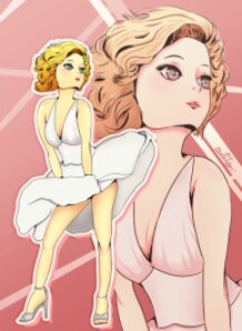 Marilyn Monroe anime version